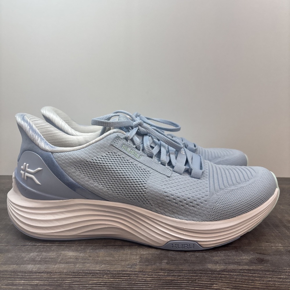 KURU Atom 2 Women's 10.5 Wide Sneaker Blue White Flaws